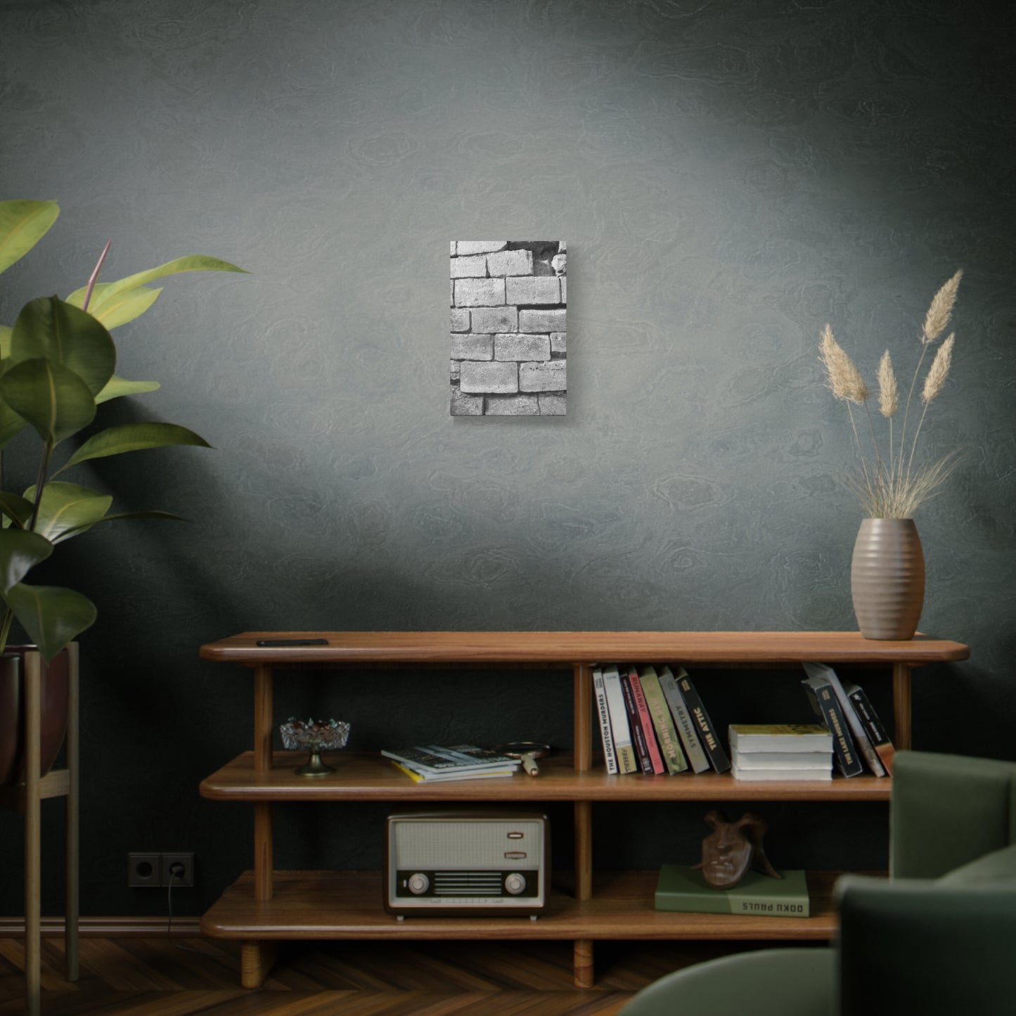 Medieval Fortress Wall Matte Canvas with hearts carved into the stone